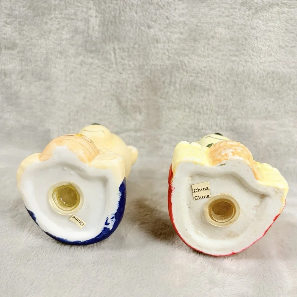 Vintage Teddy Bear Salt & Pepper Shakers Honey Bee, Flowers‎ 3